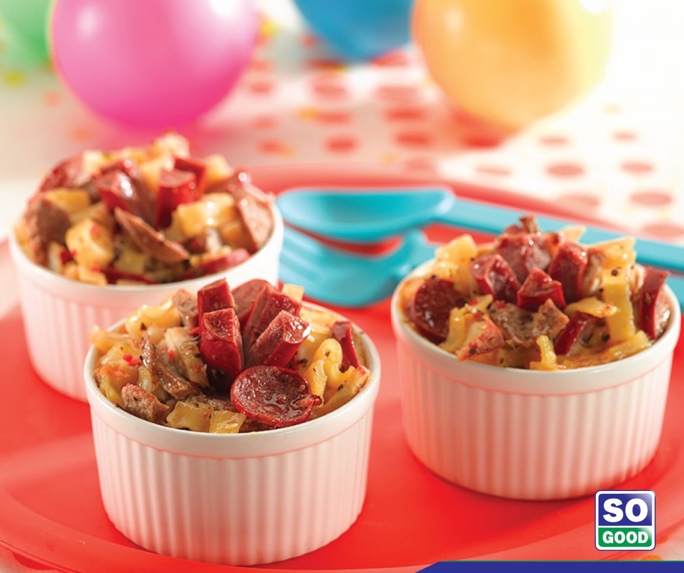 image Macaroni Cups With So Good Beef Sausage
