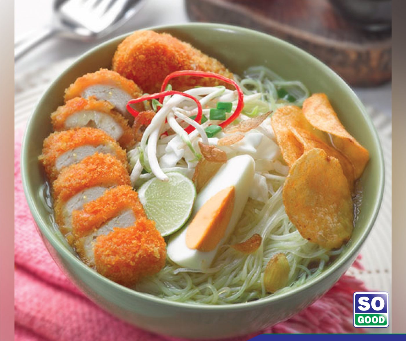 Image Soto Ayam With So Good Chicken Nugget