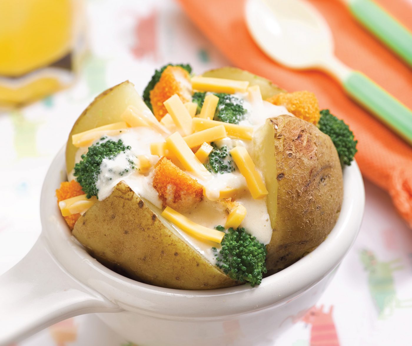Image Cheese Jacket Potato With So Good Chicken Stick