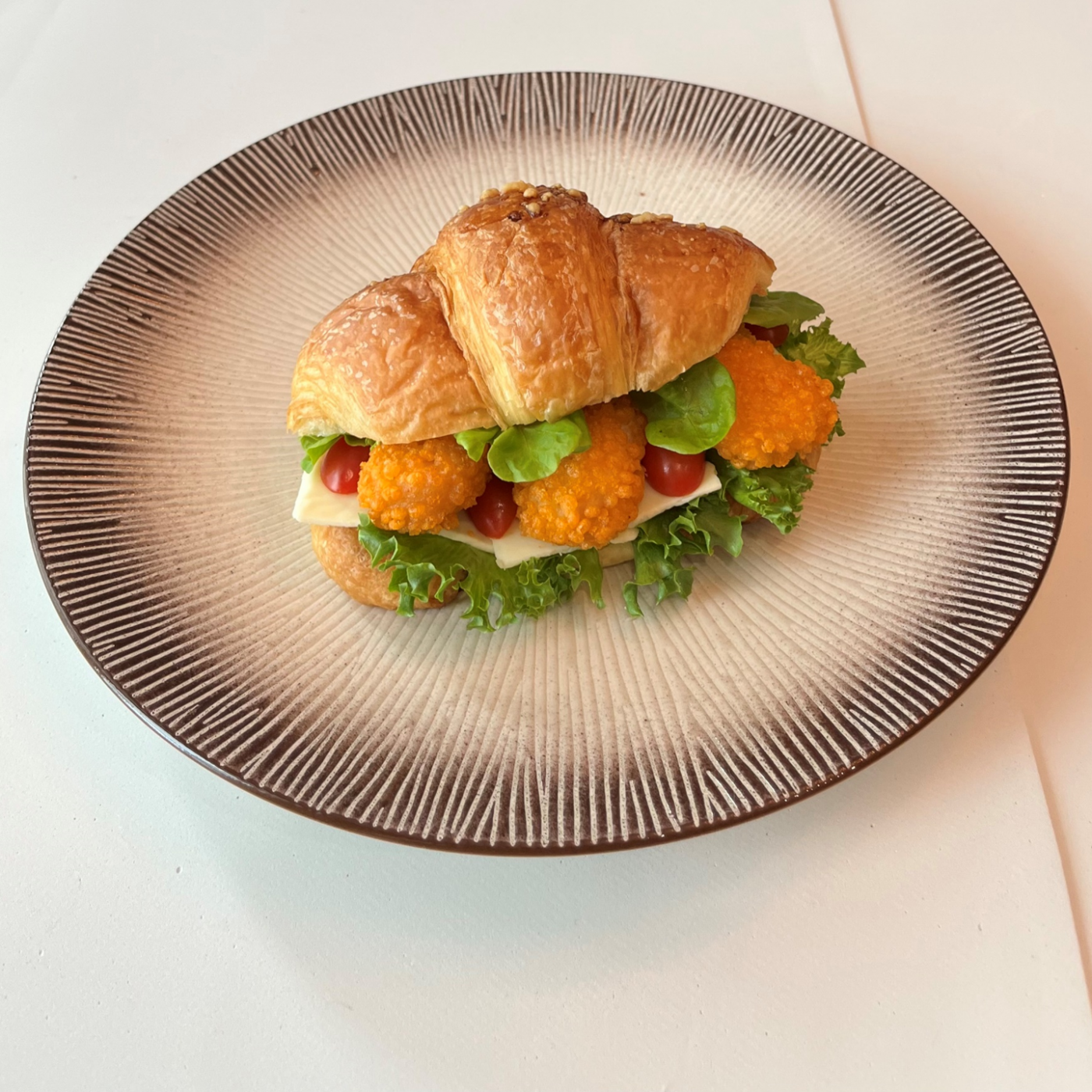 Image Crispy Croissant Sandwich