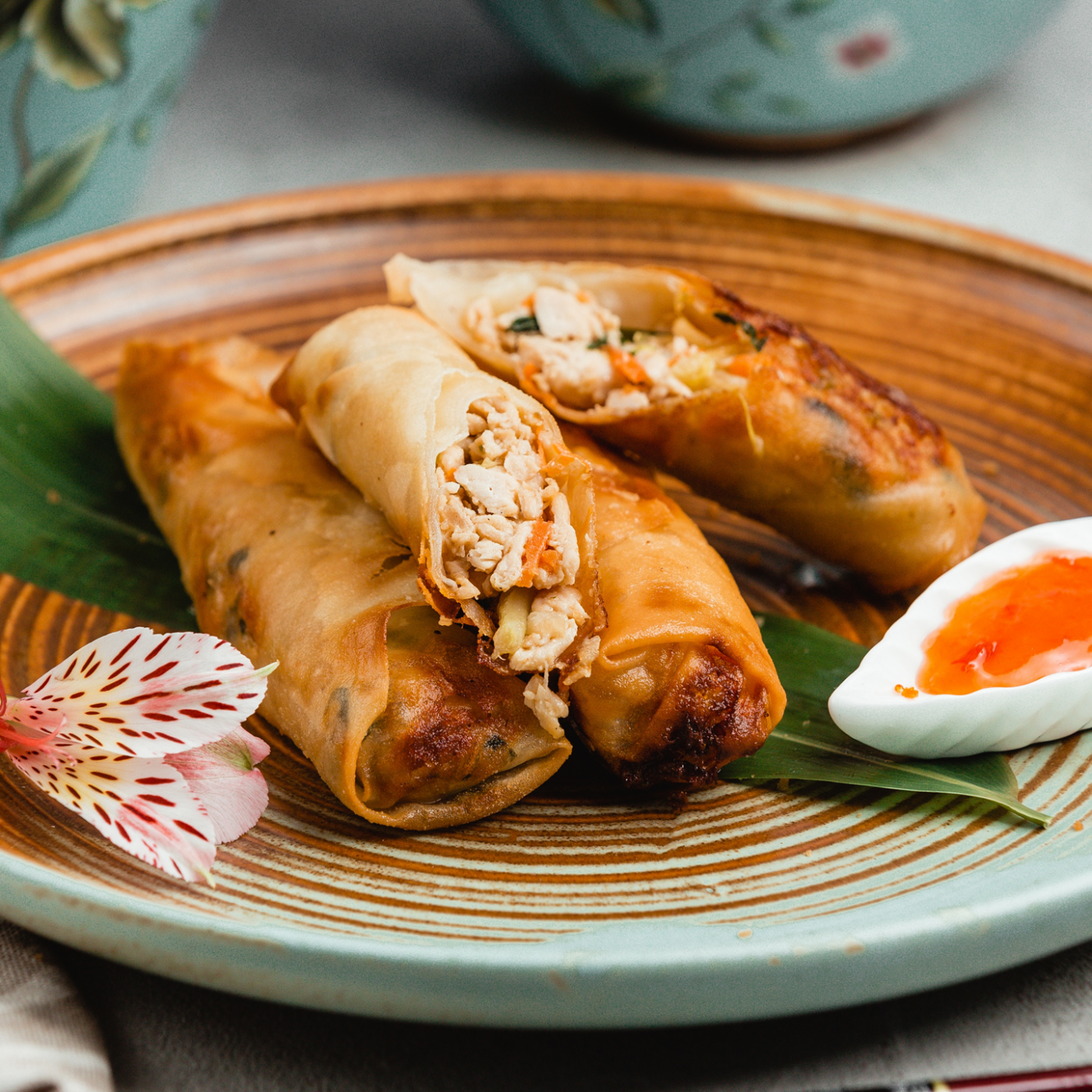 Image Fried Chicken Spring Roll